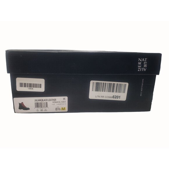 Naturalizer Julian Ankle Boot Black Waterproof Leather Womens Size 8.5M - Picture 8 of 8